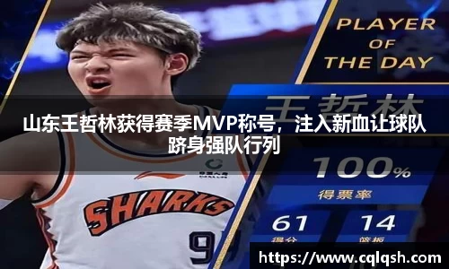 山东王哲林获得赛季MVP称号，注入新血让球队跻身强队行列